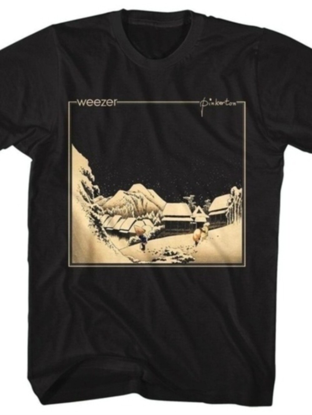 Weezer Pinkerton Album Art Black Shirt